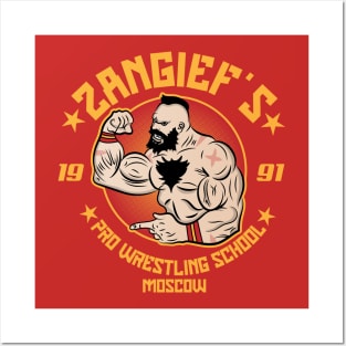 Zangief's pro-wrestling school Posters and Art